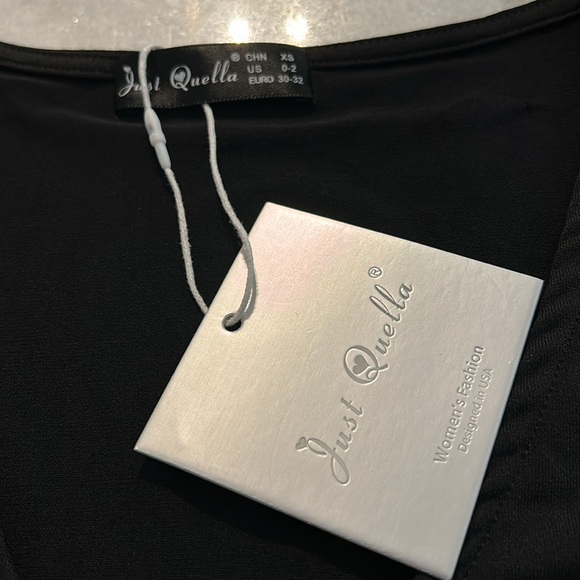 Black crop top, Size XS, Brand new with tags - Picture 2 of 5